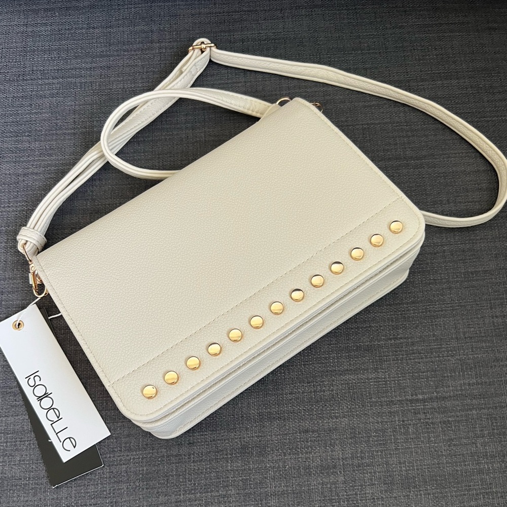 NWT ISABELLE VEGAN CROSSBODY BAG WRISTLET CLUTCH